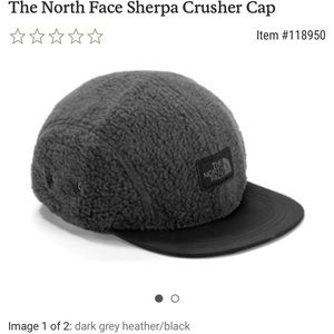 North Face Black Sherpa Crusher Cap